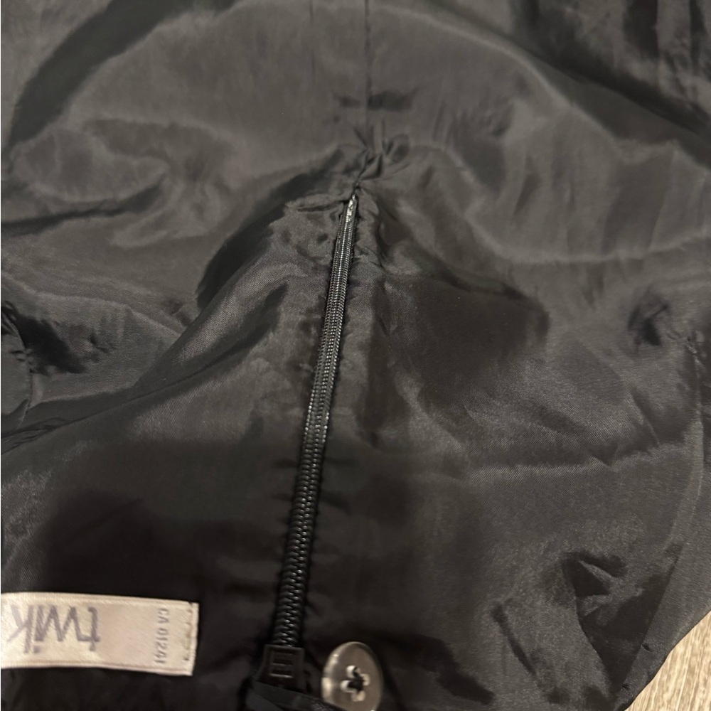 Twik Monochrome Checkered Pencil Skirt - Picture 7 of 7